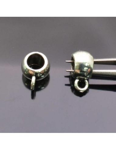 GANCI PER PENDENTE ciondolo DISTANZIATORI FORO LARGO 9.5x6.5 foro 5.7mm 8pz