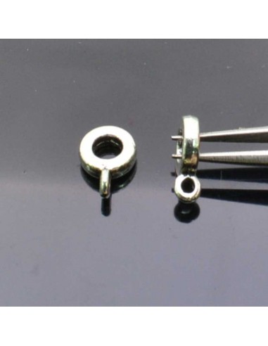 GANCI PER PENDENTE ciondolo DISTANZIATORI FORO LARGO 2X8 MM  foro 3.6 mm 10pz