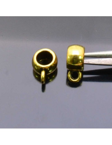 GANCI PER PENDENTE ciondolo DISTANZIATORI FORO LARGO 5X8 MM  foro 5 mm 8pz