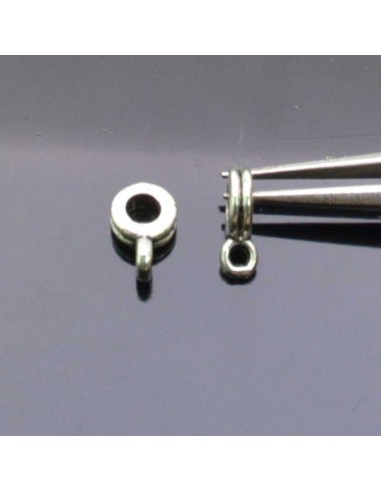 GANCI PER PENDENTE ciondolo DISTANZIATORI FORO LARGO 2X5 MM foro 3 mm 28pz