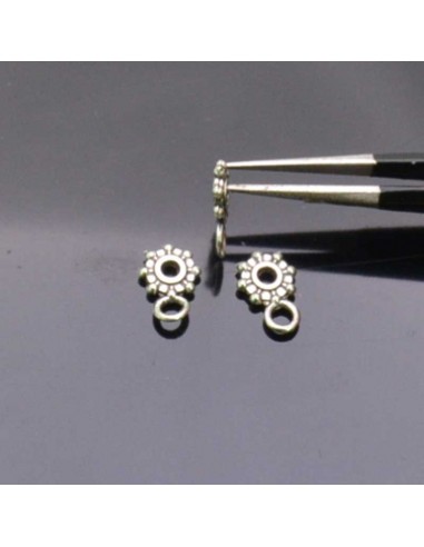 GANCI PER PENDENTE ciondolo DISTANZIATORI 1.3X6.5 MM foro 1.7 mm 35pz