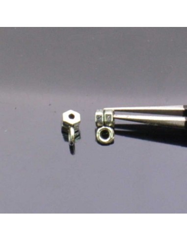 GANCI PER PENDENTE ciondolo DISTANZIATORI PORTA CHARMS 4 MM 25 pz