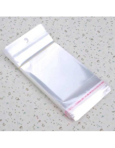BUSTE BUSTINE PLASTICA TRASPARENTI 10x17 cm 200pz CHIUSURA ADESIVA PORTACONFETTI