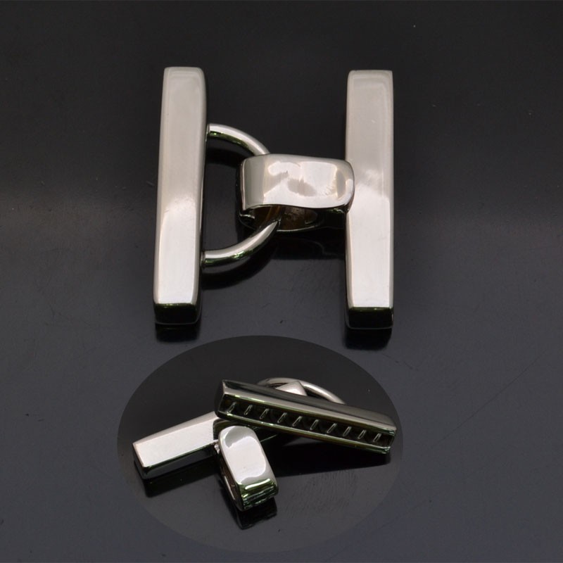 Chiusura a scatto per più fili in argento 925% da 27x23 mm