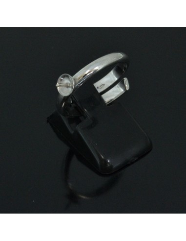 Base anelli regolabili con piatto e perno 5 mm misura da 16 56 in argento 925%