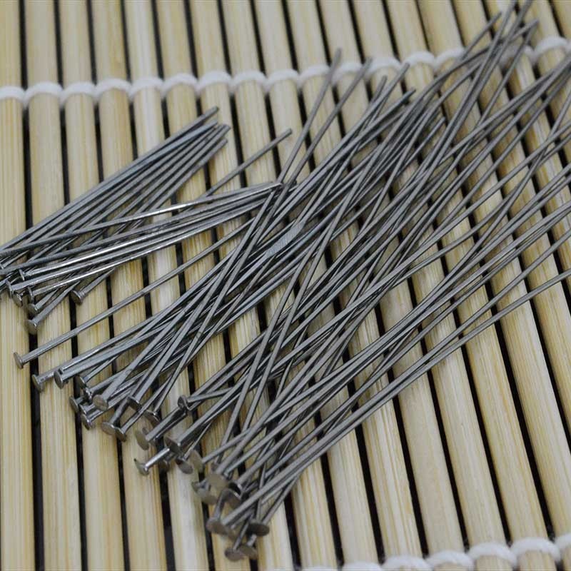 Chiodini a Testa Piatta in ottone col canna di fucile filo 0.6mm testa 1.6mm