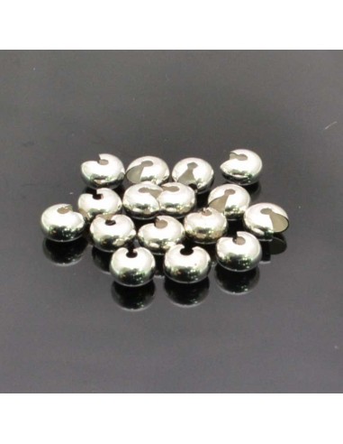 Coprischiaccini in Ottone Argento chiusi 4mm-6mm | GDO