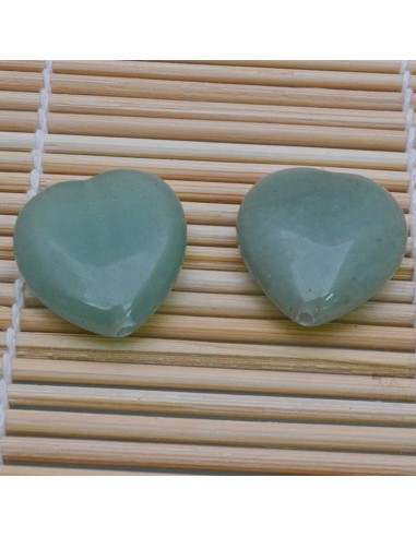Pietre a forma di cuore Giada liscia  25 mm  per orecchini bracciali collana