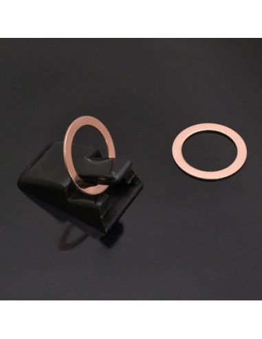 Anelle chiuse inframezzi da 17 mm in argento 925% 2 Pz