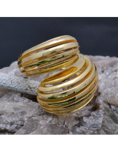 Anello attorcigliato color oro in argento 925%