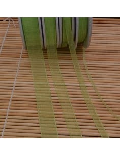 Nastro in organza Verde 309 2mt varie misure Gioie d'Oriente