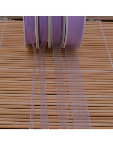 Nastro in organza Lillà 230 2mt varie misure Gioie d'Oriente