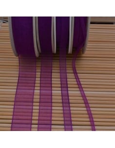Nastro in organza Viola 232 2mt varie misure Gioie d'Oriente
