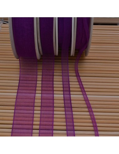 Nastro in organza Viola 232 2mt varie misure Gioie d'Oriente