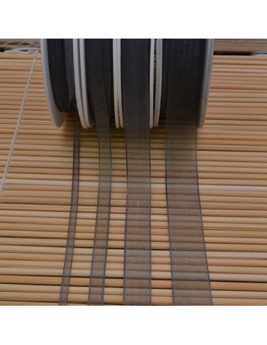 Nastro in organza Grigio perla 240 2mt varie misure Gioie d'Oriente