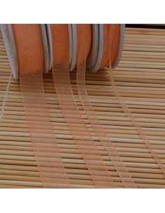 Nastro in organza Arancione 313 2mt varie misure Gioie d'Oriente