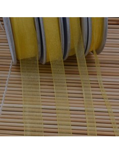 Nastro in organza Giallo 364 2mt varie misure Gioie d'Oriente