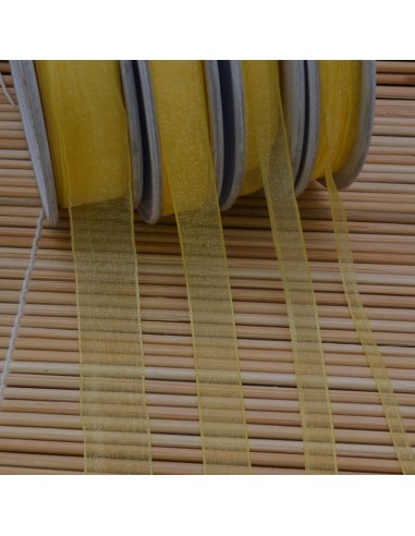 Nastro in organza Giallo 364 2mt varie misure Gioie d'Oriente