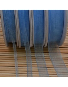 Nastro in organza Azzurro 262 2mt varie misure Gioie d'Oriente