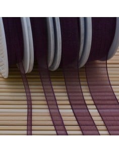 Nastro in organza Viola melanzana 367 2mt varie misure Gioie d'Oriente