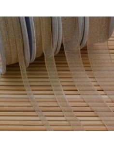 Nastro in organza Beige 373 2mt varie misure Gioie d'Oriente