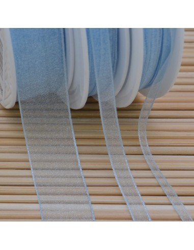 Nastro Organza Bobina Nastro Bomboniere da 0,3 mm 0,6 mm 10 mm 15 mm per 2 metri