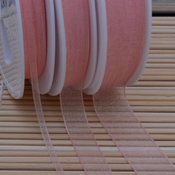 Nastro in organza Rosa 205 2mt varie misure Gioie d'Oriente
