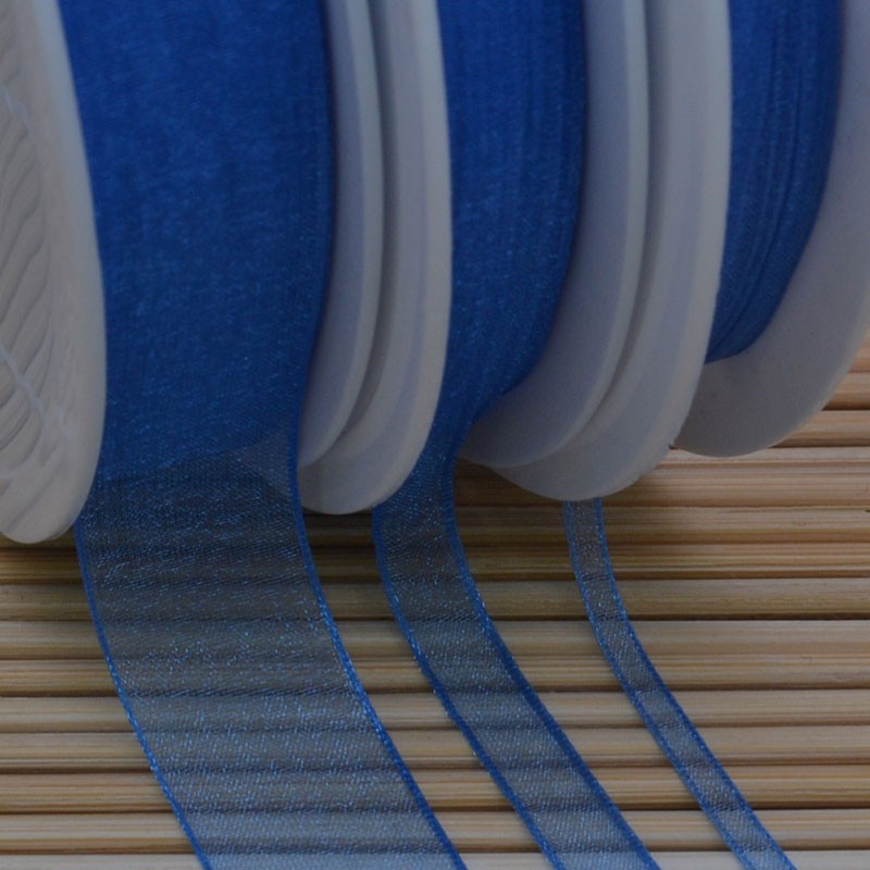 Nastro Organza Bobina Nastro Bomboniere da 0,3 mm 0,6 mm 10 mm 15 mm per 2 metri Blu chiaro 248