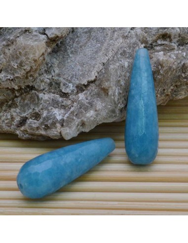Goccia10x30 mm angelite sfaccettata per tue creazioni