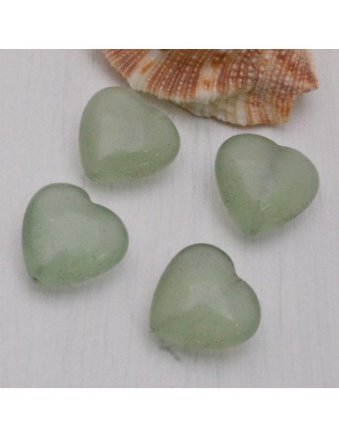giada forma di cuore liscio 16 mm per orecchini bracciali collana