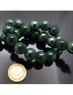 Filo di perle rotonde in ceramica smaltata 14-15 mm 25pz Gioie d'Oriente 2