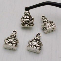 4 pz ciondoli Buddha Buddhismo 10 x 15 mm  PER BIGIOTTERIA