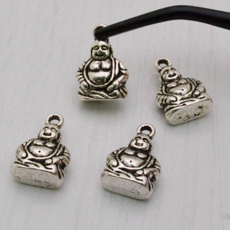 4 pz ciondoli Buddha Buddhismo 10 x 15 mm  PER BIGIOTTERIA