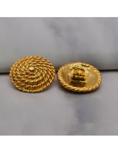 Bottoni in metallo 21mm 6pz colore oro antico per le tue creazioni