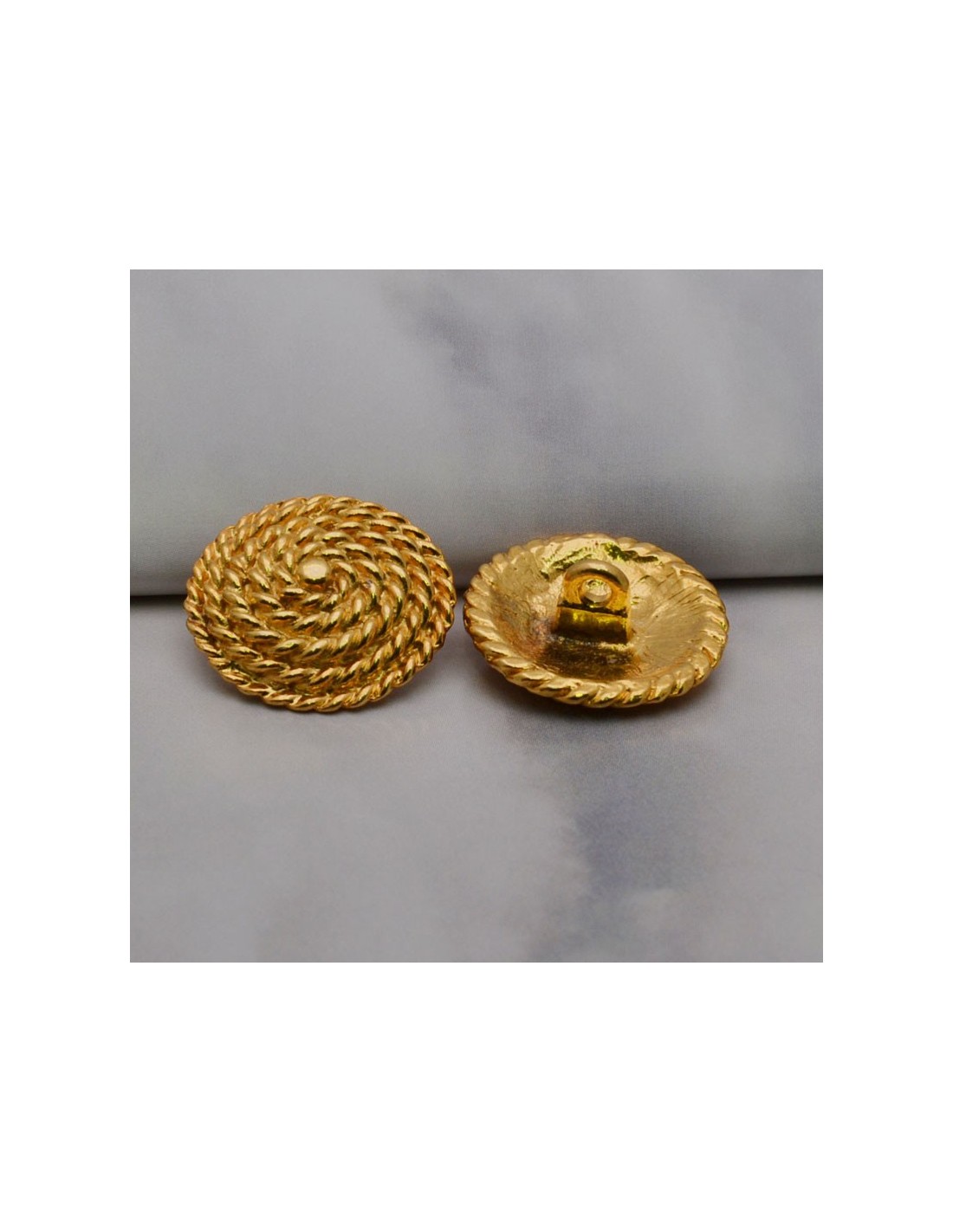 Bottoni gioiello turchesi in metallo color oro da 26 mm, set da 6 -   Italia