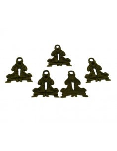 Ciondoli segno zodiacale Gemelli in metallo bronzo 25x20 mm 5pz Gioie d'Oriente