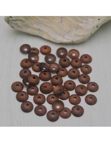 Copri perline lisci in ottone colori varianti 3mm 150pz Gioie d'Oriente