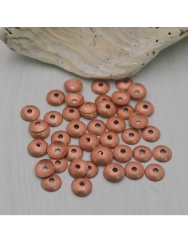 Copri perline lisci in ottone colori varianti 3mm 150pz Gioie d'Oriente