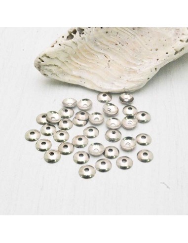 Copri perline lisci in ottone colori varianti 3mm 150pz Gioie d'Oriente