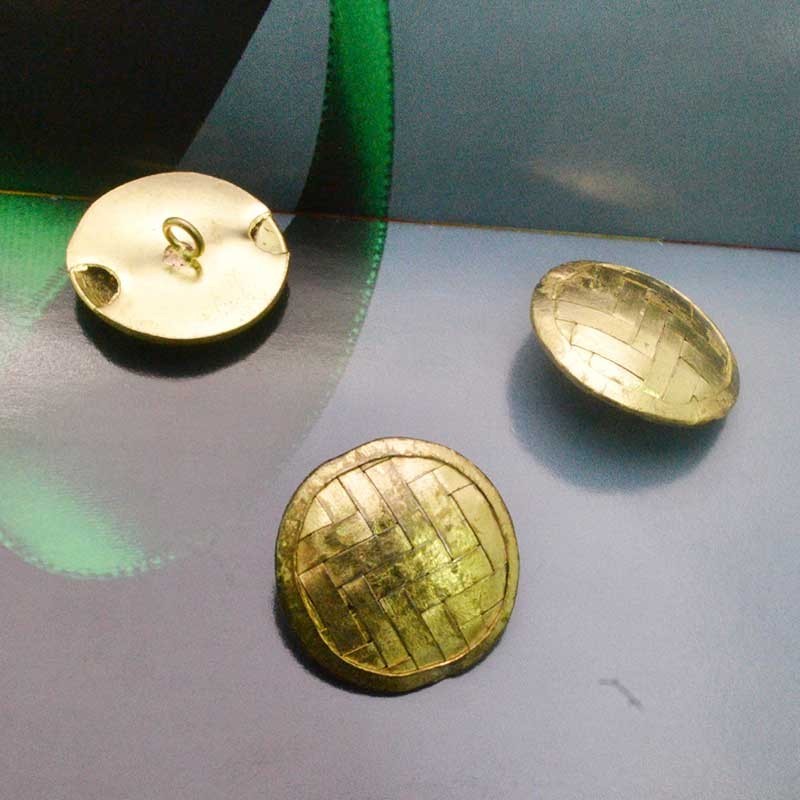 Bottoni oro Rotonda 28 mm per le tue creazioni - Gioie d'Oriente