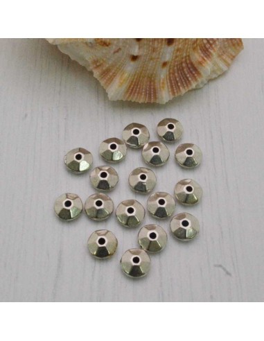 Distanziatore a rondella piatta a liscia piccola 5 mm 26 pz in metallo per bigiotteria