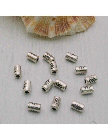 Distanziatore a cilindro  a  piccola 5 x 3 mm 25 pz in metallo per bigiotteria