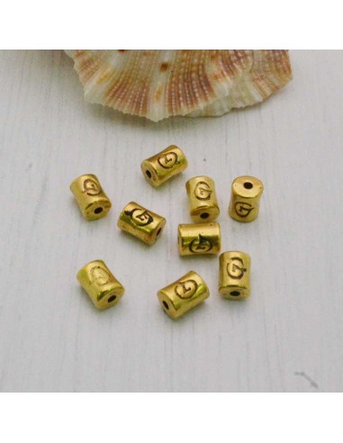 Distanziatore a cilindro lavorata a piccola 6 x 3 mm 20 pz in metallo
