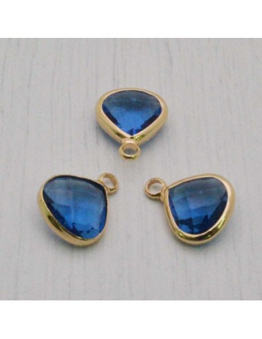 chams  in ottone e cristallo 10 x 13 mm da abbinare a orecchini, collane gioielli 