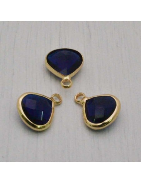 chams  in ottone e cristallo 10 x 13 mm da abbinare a orecchini, collane gioielli 