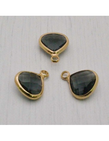 chams  in ottone e cristallo 10 x 13 mm da abbinare a orecchini, collane gioielli 