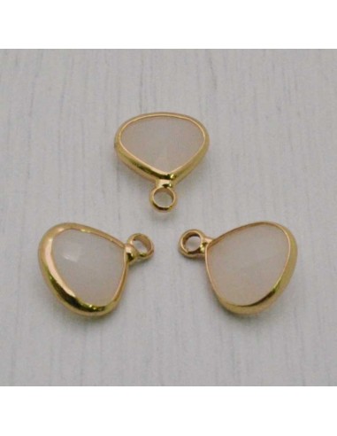 chams  in ottone e cristallo 10 x 13 mm da abbinare a orecchini, collane gioielli 