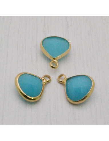 chams  in ottone e cristallo 10 x 13 mm da abbinare a orecchini, collane gioielli 