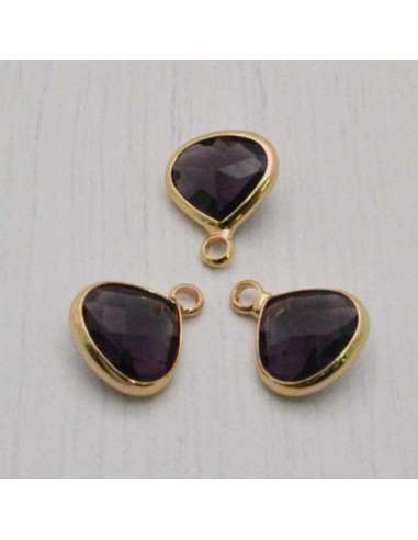chams  in ottone e cristallo 10 x 13 mm da abbinare a orecchini, collane gioielli 
