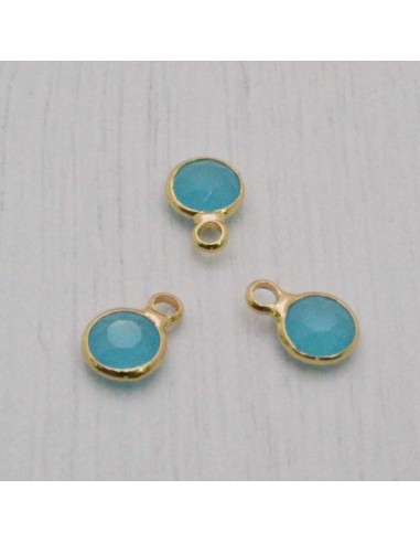 Mini Charms di Cristalli in Vari Colori con Base Oro 6mm 2pz | GDO